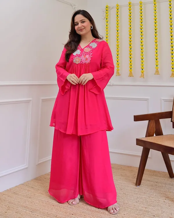 Pink_Floral_Embroidered_A-Line_Kurta_with_Palazzo_Set_for_Women_|_jaipuristyle