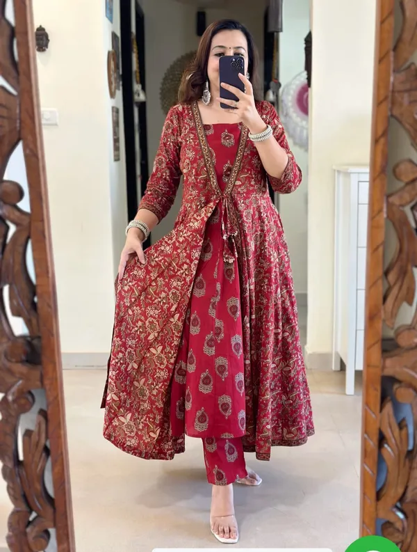 Women’s_Maroon_Printed_A-Line_Kurta_Pant_Dupatta_Set_|_Elegant_Ethnic_3-Piece_Suit_Set_|_Festive_&_Party_Wear_|_jaipurisilk.com