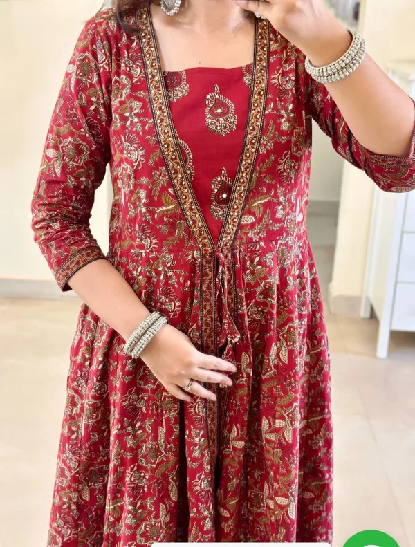 Women’s_Maroon_Printed_A-Line_Kurta_Pant_Dupatta_Set_|_Elegant_Ethnic_3-Piece_Suit_Set_|_Festive_&_Party_Wear_|_jaipurisilk.com