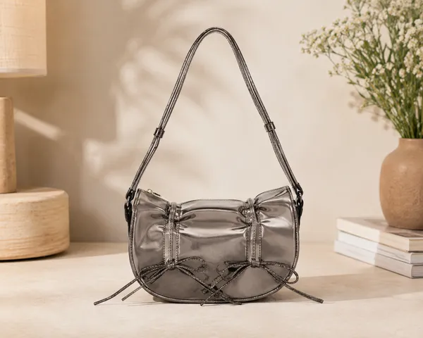 Metallic_Grey_Faux_Leather_Bow_Detail_Shoulder_Bag_for_Women