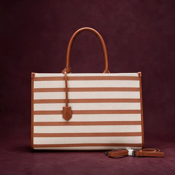 Cream_And_Brown_Striped_Tote_Bag_With_Shoulder_Strap