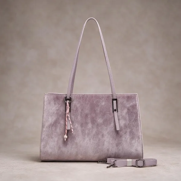 Pink_Textured_Tote_Handbag_with_Detachable_Strap_for_Women