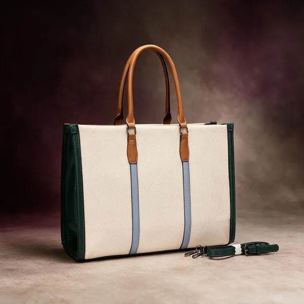 Cream_Structured_Tote_Bag_for_Women