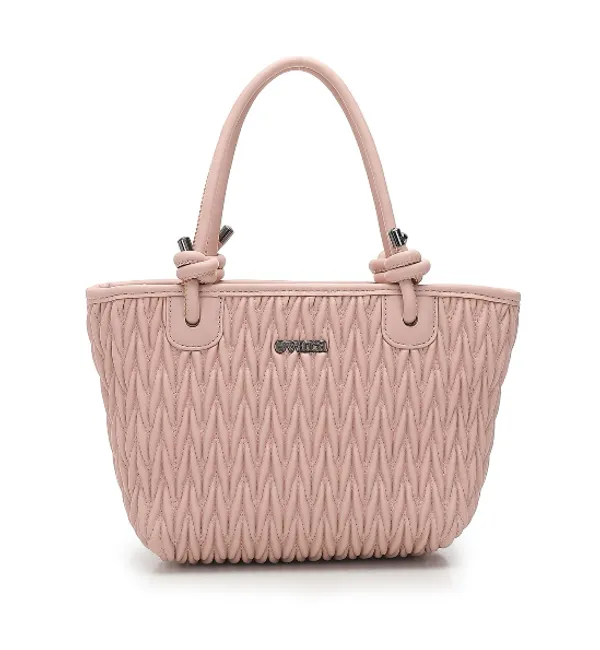 Pink_Textured_Tote_Handbag