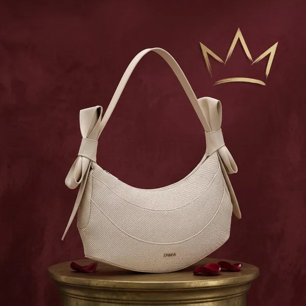 White_Textured_Crescent_Hobo_Bag_for_Women