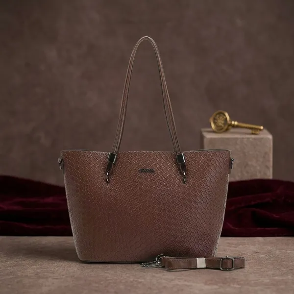 Brown_Woven_Textured_Tote_Bag_with_Detachable_Strap
