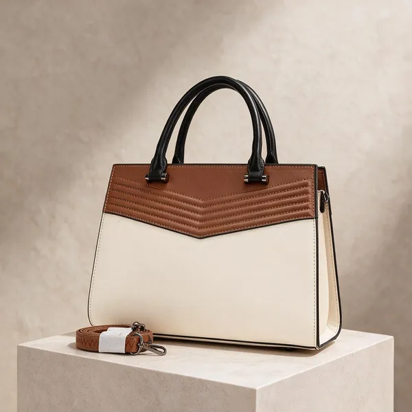 Evara_Cream_Brown_Chevron_Quilted_Structured_Handbag_For_Women