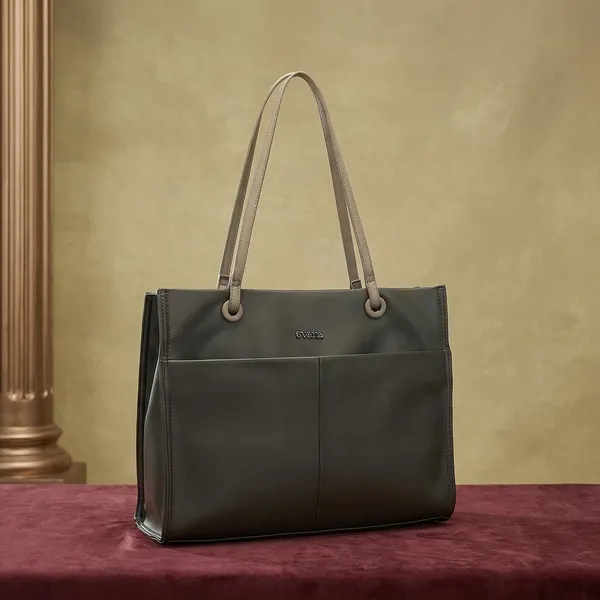 Olive_Green_Structured_Tote_Bag_with_Contrast_Handles_for_Women