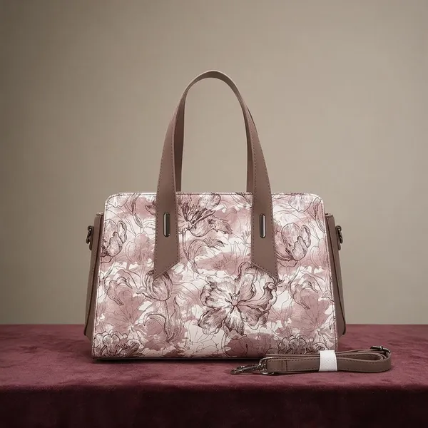Pink_Floral_Print_Structured_Handbag_with_Detachable_Strap