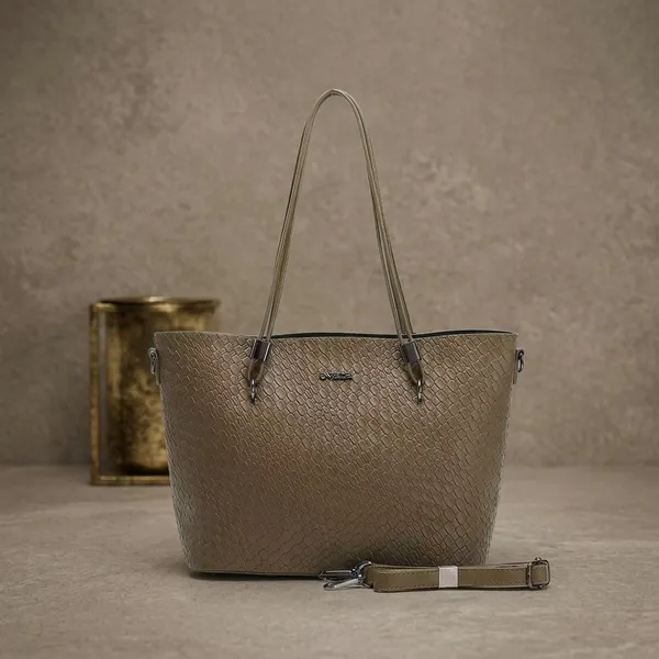Olive_Green_Textured_Faux_Leather_Tote_Bag_with_Detachable_Strap