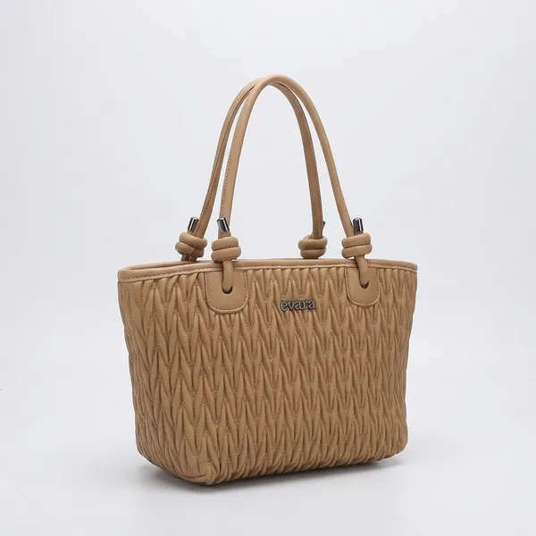 Beige_Quilted_Pattern_Structured_Tote_Bag_for_Women