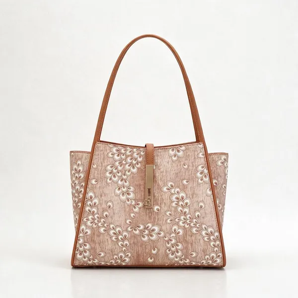 Beige_Floral_Print_Structured_Tote_Bag_for_Women