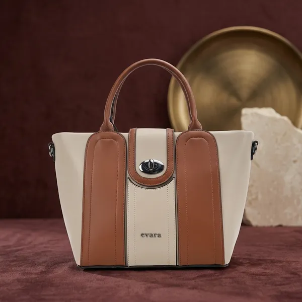 Evara_Beige_and_Brown_Color_Block_Structured_Handbag_for_Women