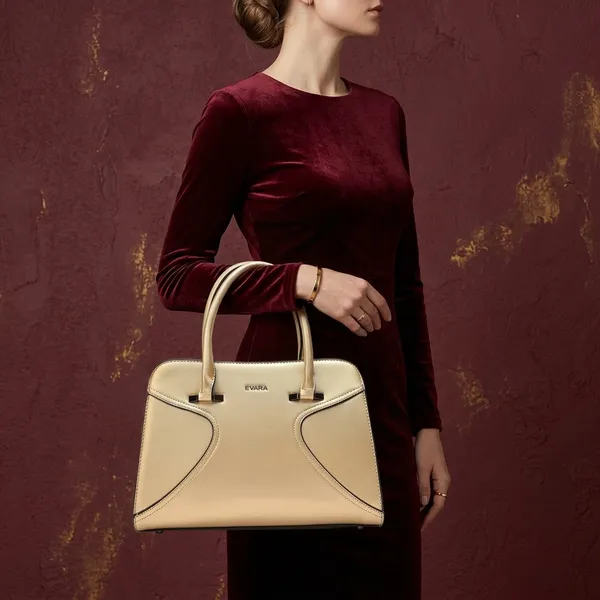 Beige_Structured_Satchel_Handbag_With_Top_Handles
