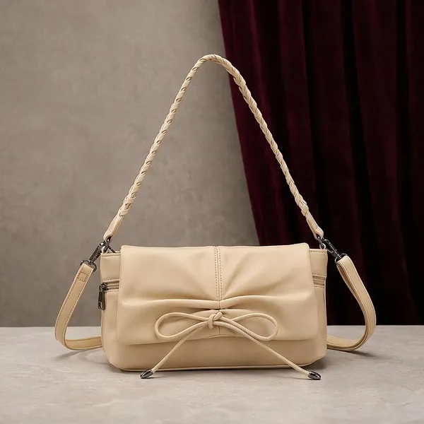 Beige_Vegan_Leather_Bow_Detail_Shoulder_Bag_for_Women