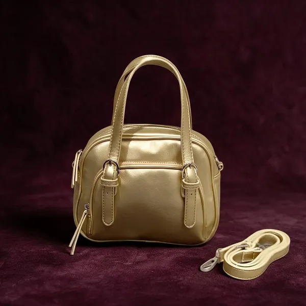 Gold_Metallic_Faux_Leather_Structured_Mini_Handbag_with_Detachable_Strap