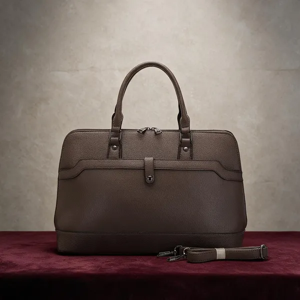 Brown_Leather_Structured_Dome_Handbag_with_Detachable_Strap