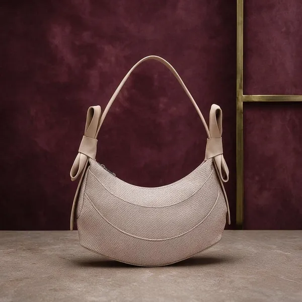 Beige_Textured_Crescent_Shoulder_Bag_for_Women