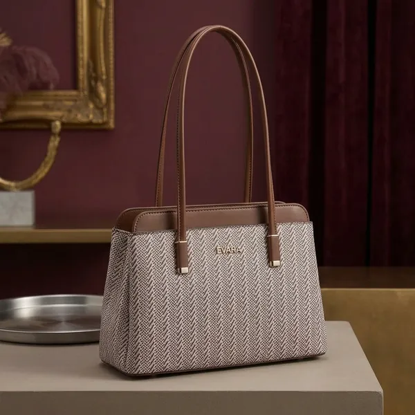 Brown_Woven_Textured_Pattern_Shoulder_Bag_for_Women
