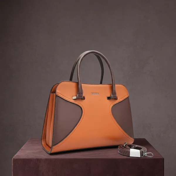 Evara_Orange_Brown_Color_Block_Structured_Handbag_for_Women