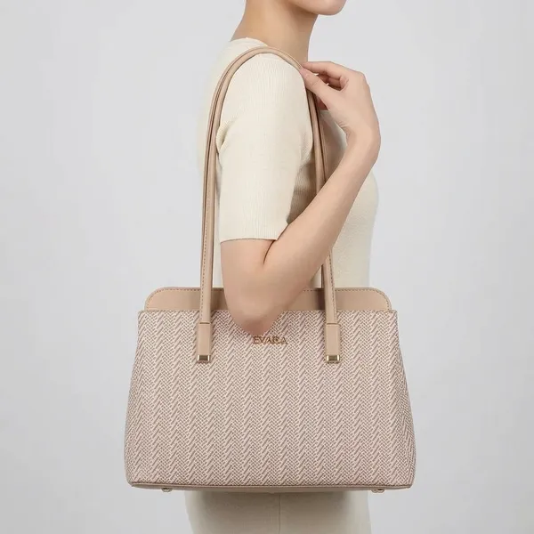 Beige_Woven_Textured_Structured_Tote_Bag_for_Women