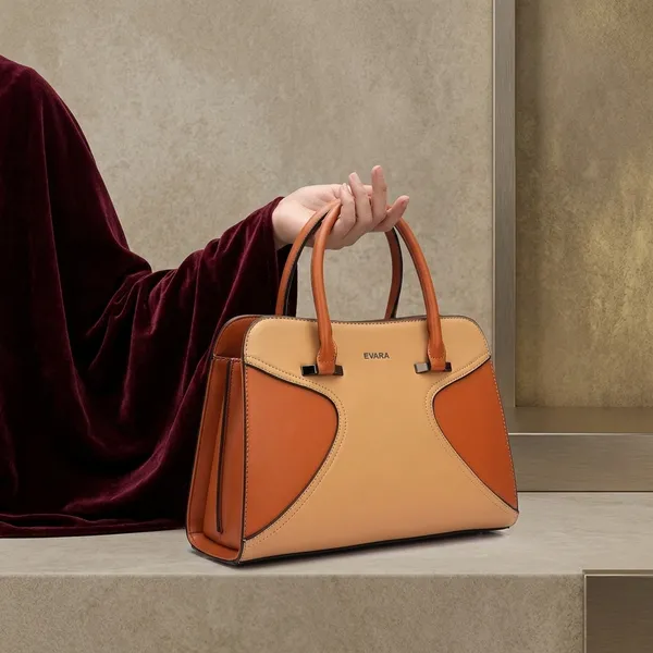 Evara_Tan_Orange_Color_Block_Structured_Handbag_for_Women