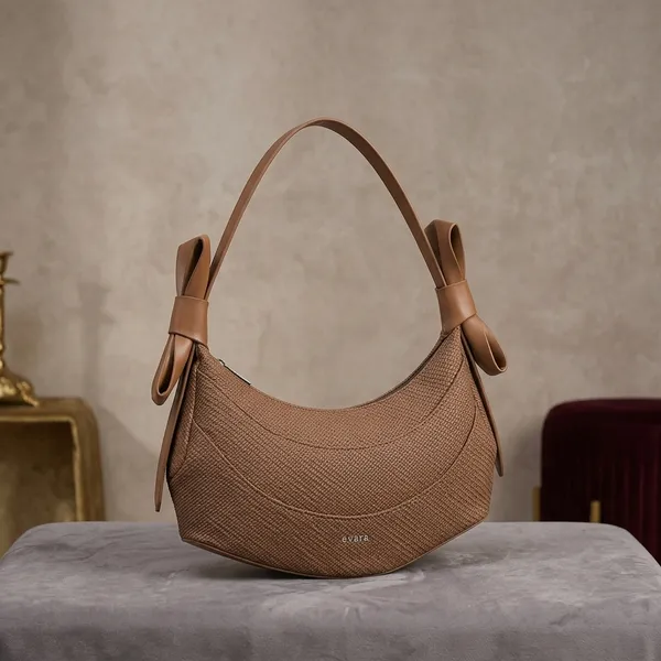 Taupe_Textured_Leather_Hobo_Bag_with_Bow_Detail