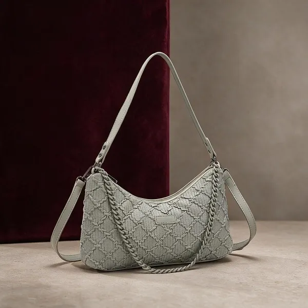 Grey_Quilted_Chain_Detail_Shoulder_Bag_for_Women