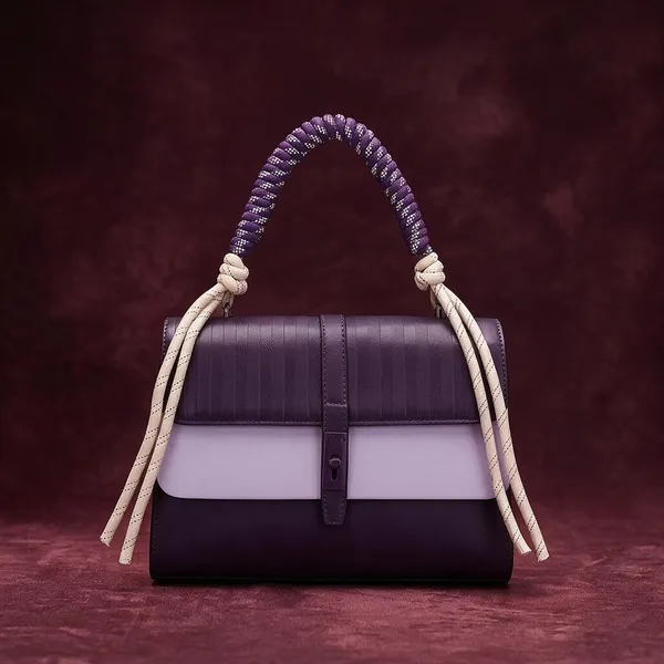 Purple_Two-Tone_Evara_Structured_Handbag_with_Braided_Handle
