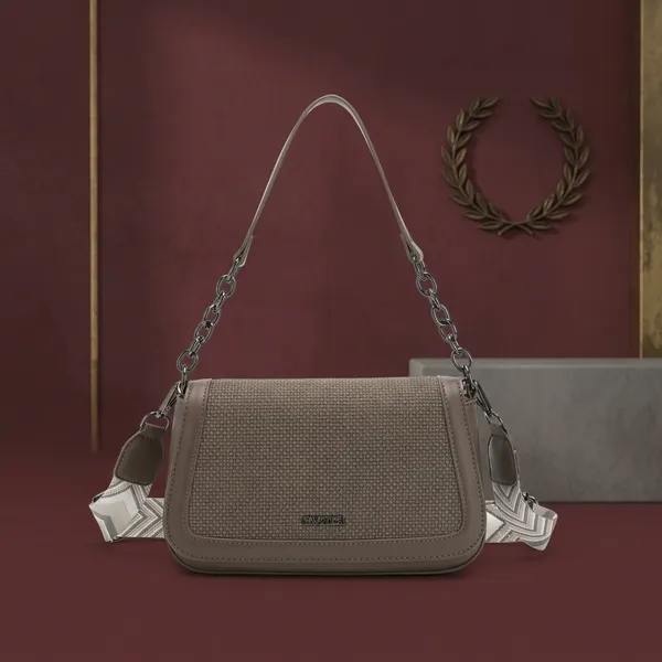 Grey_Textured_Faux_Leather_Chain_Strap_Shoulder_Bag_for_Women