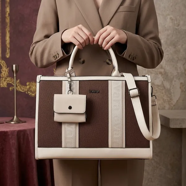 Brown_White_Colorblock_Structured_Handbag_with_Pouch_for_Women