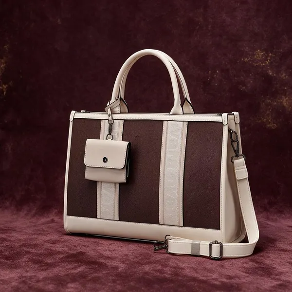 Brown_White_Colorblock_Structured_Handbag_with_Pouch_for_Women