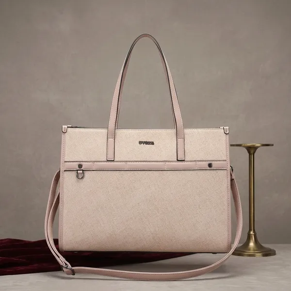 Beige_Textured_Structured_Tote_Bag_for_Women