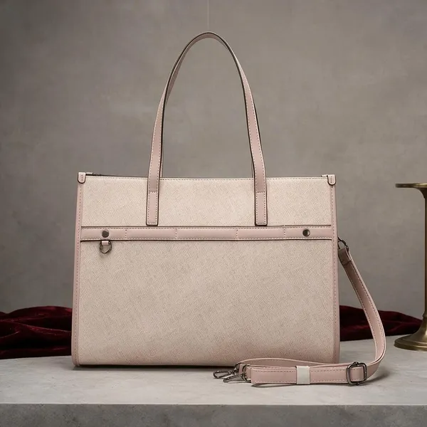 Beige_Textured_Structured_Tote_Bag_for_Women