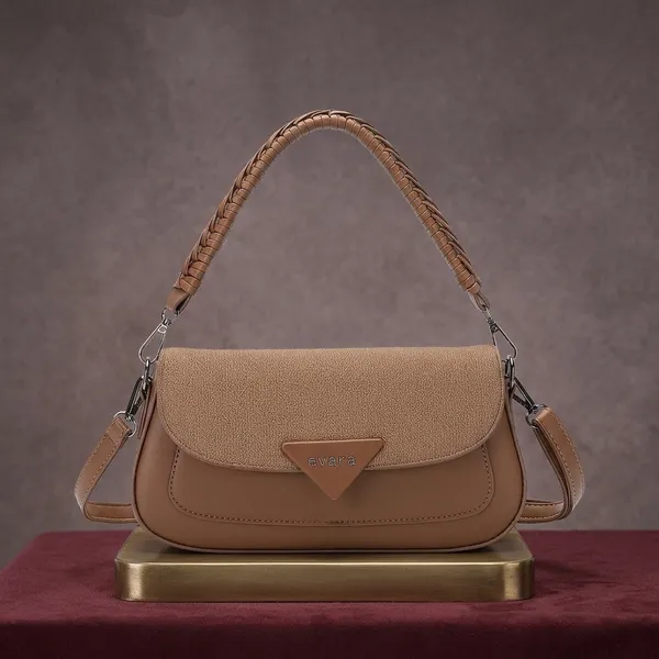 Brown_Textured_Flap_Baguette_Bag_for_Women