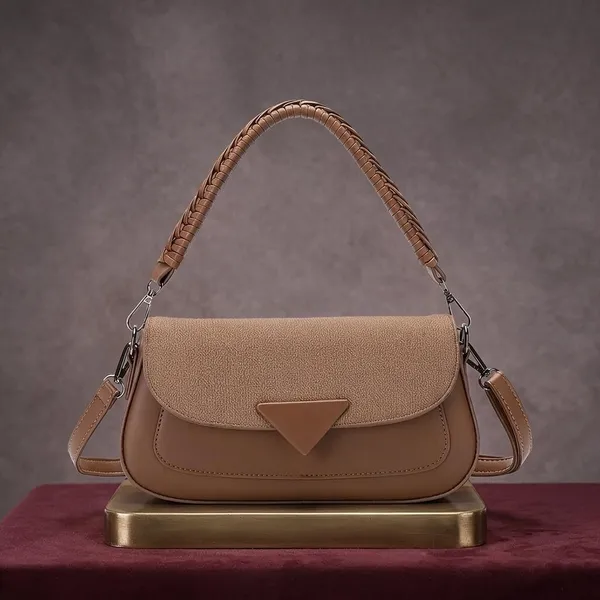 Brown_Textured_Flap_Baguette_Bag_for_Women