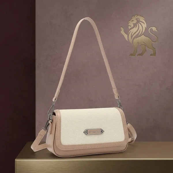 Beige_Cream_Textured_Sling_Bag_for_Women