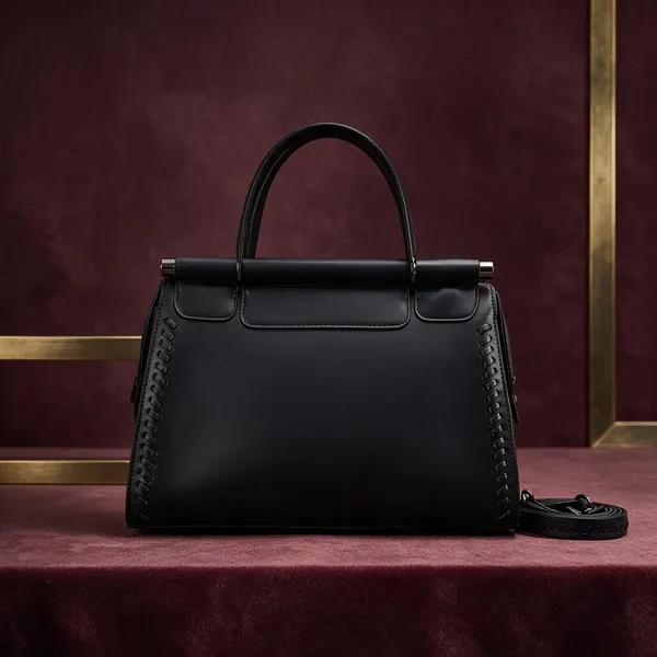 Black_Leather_Structured_Handbag_with_Braided_Detail