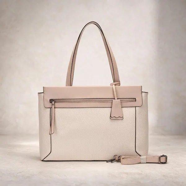 Beige_Textured_Leather_Structured_Tote_Bag_for_Women