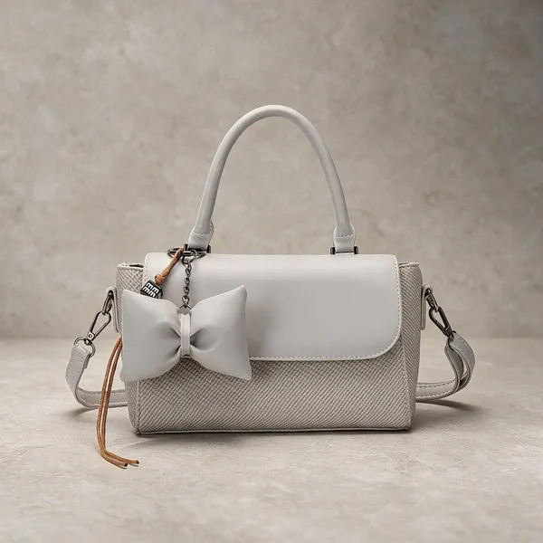 Grey_Textured_Handbag_with_Bow_Detail_for_Women