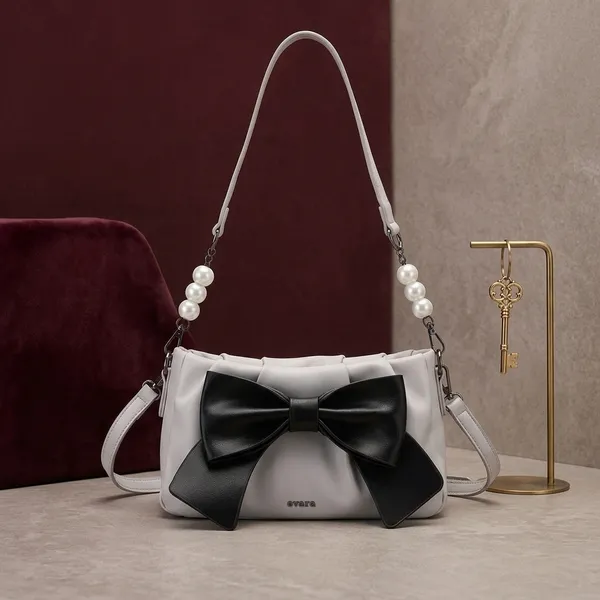Grey_Quilted_Bow_Detail_Sling_Bag_for_Women