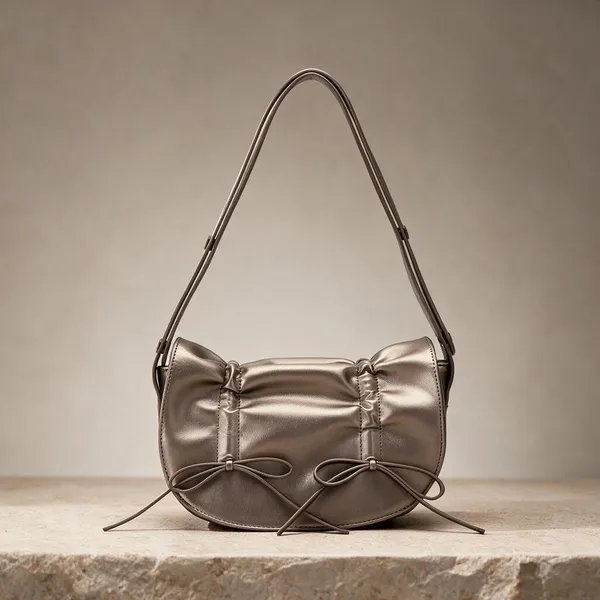 Metallic_Grey_Faux_Leather_Bow_Detail_Shoulder_Bag_for_Women