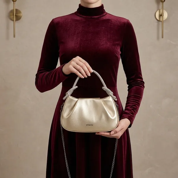 Gold_Metallic_Ruched_Handbag_with_Embellished_Handle_for_Women