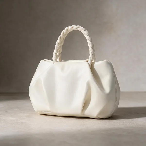 White_Textured_Braided_Handle_Handbag_for_Women