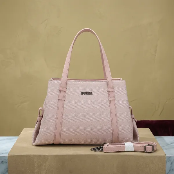 Pink_Textured_Leather_Structured_Handbag_for_Women