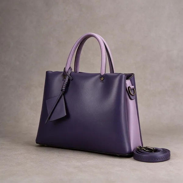 Evara_Purple_Structured_Tote_Bag_With_Detachable_Strap