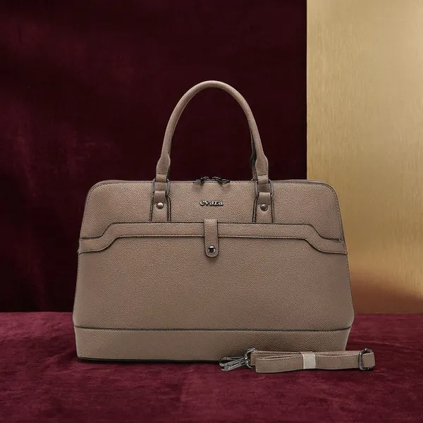 Taupe_Structured_Satchel_Handbag_with_Detachable_Strap