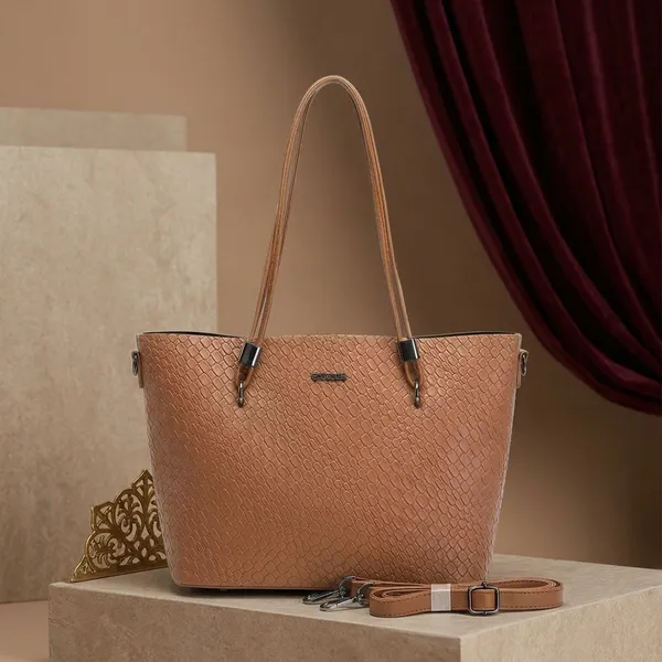 Tan_Woven_Textured_Shoulder_Tote_Bag_with_Detachable_Strap