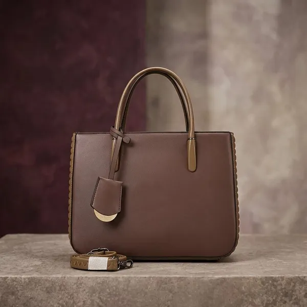 Brown_Leather_Structured_Tote_Bag_with_Detachable_Strap
