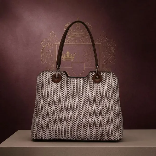Brown_Woven_Pattern_Structured_Shoulder_Bag_for_Women